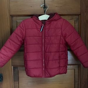 Cat and Jack Lightweight Red Puffer Jacket 18-24 month
